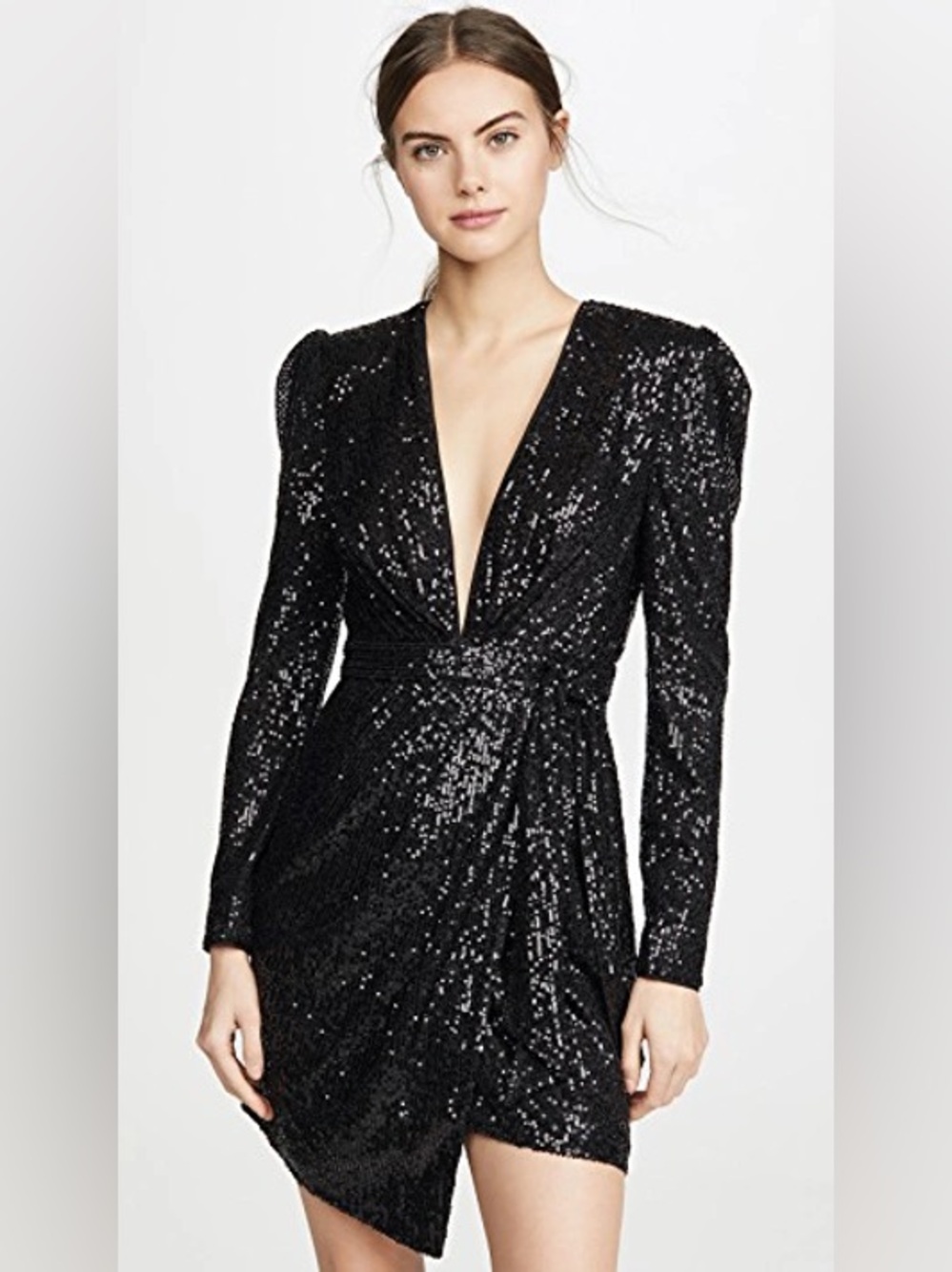 Black Fame and Partners Sequin Mini Dress Size 4